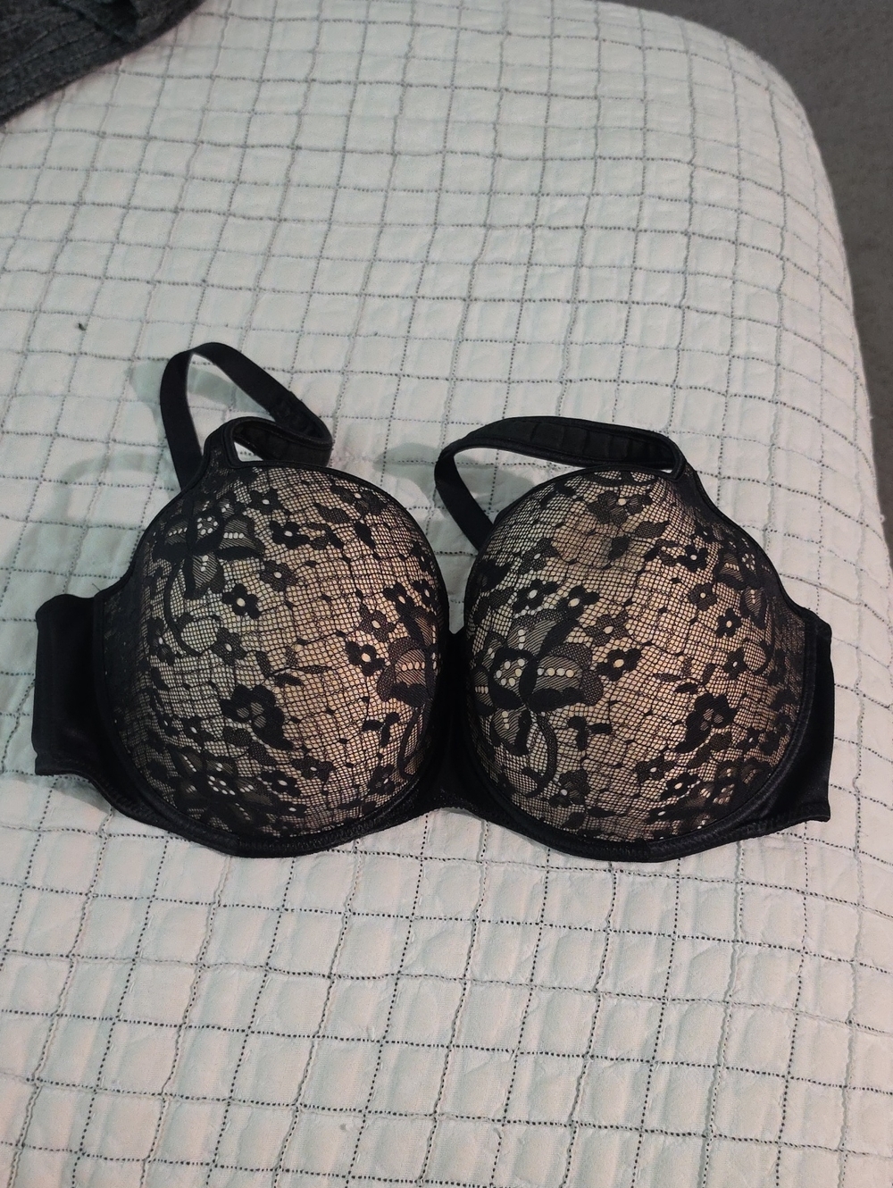 Empriente Black Lace Bra with Nude Lining - Worn ONCE!